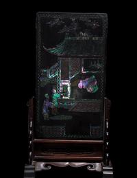 Two Chinese Wood Screens