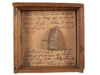 [BROWN, John (1800-1859)]. Bullet taken from the box in which four of the John Brown raiders were buried.