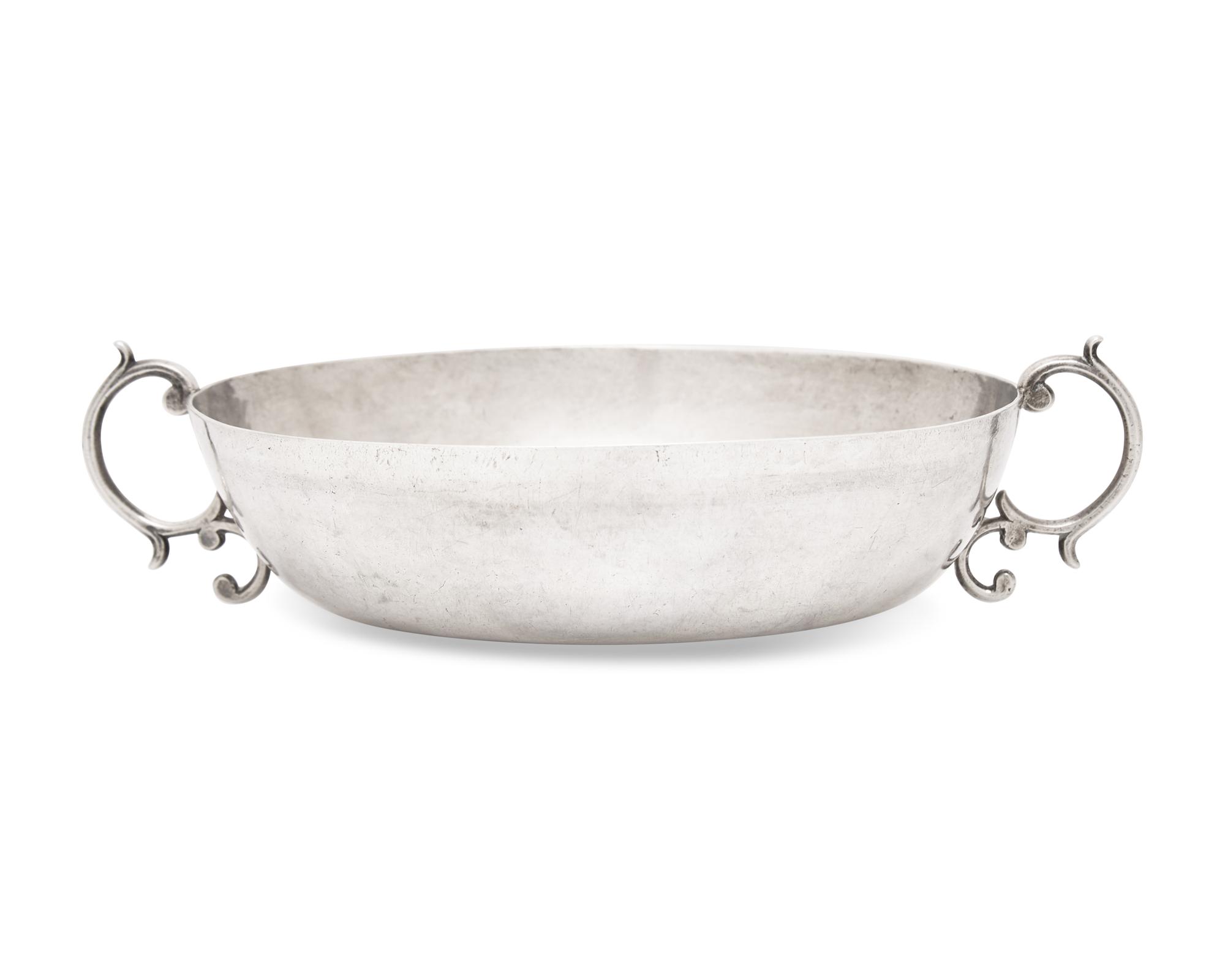 A Silver Caudle Cup