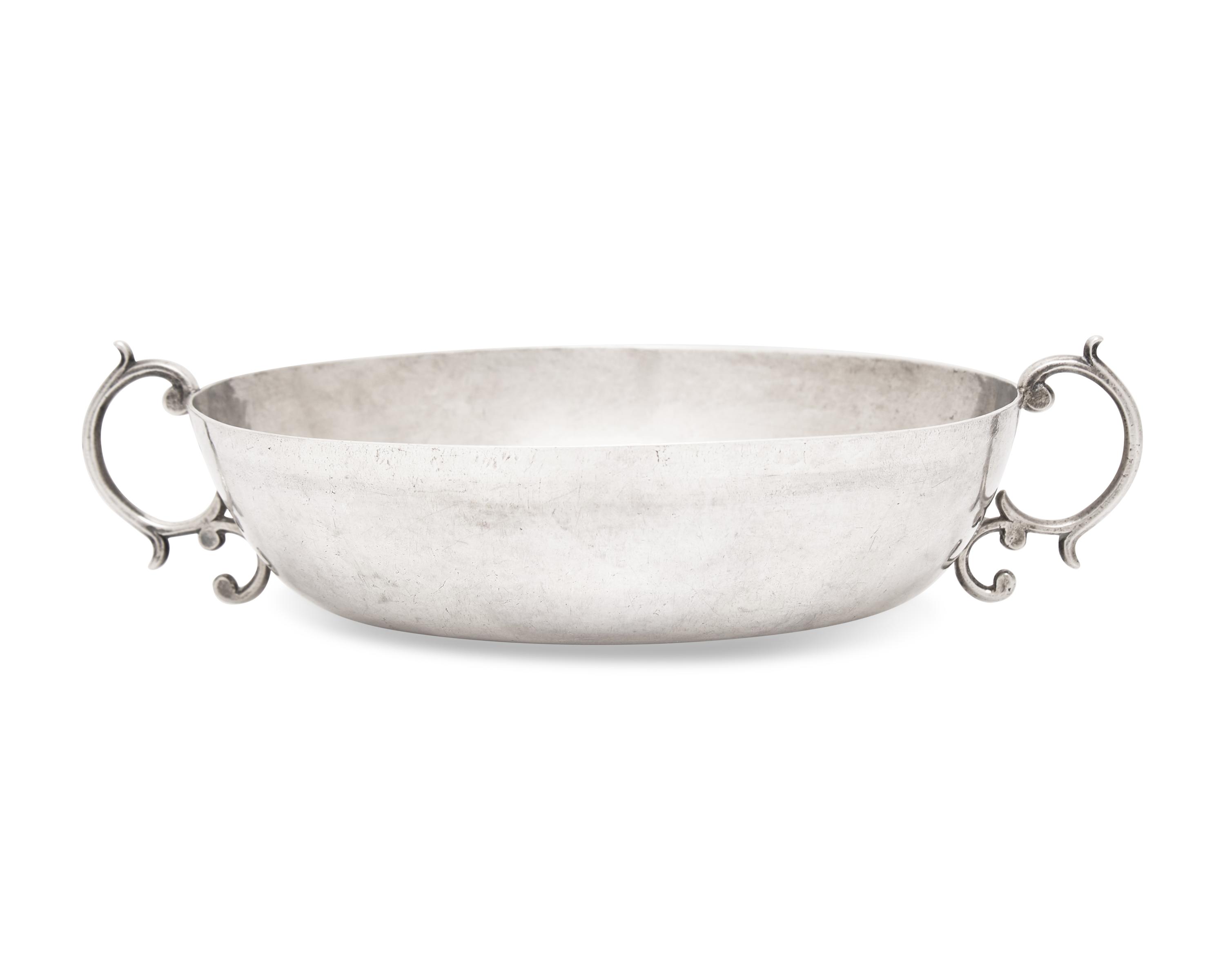 A Silver Caudle Cup