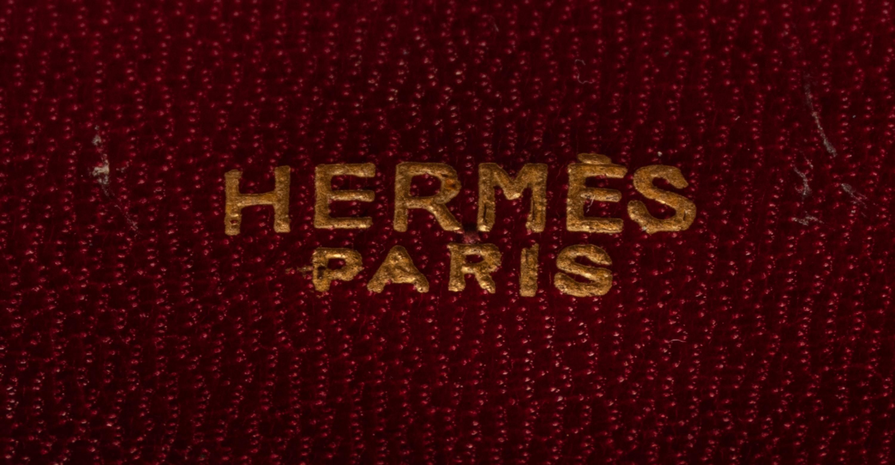 Hermès Black Crocodile Sac Mallette, 1950s-60s