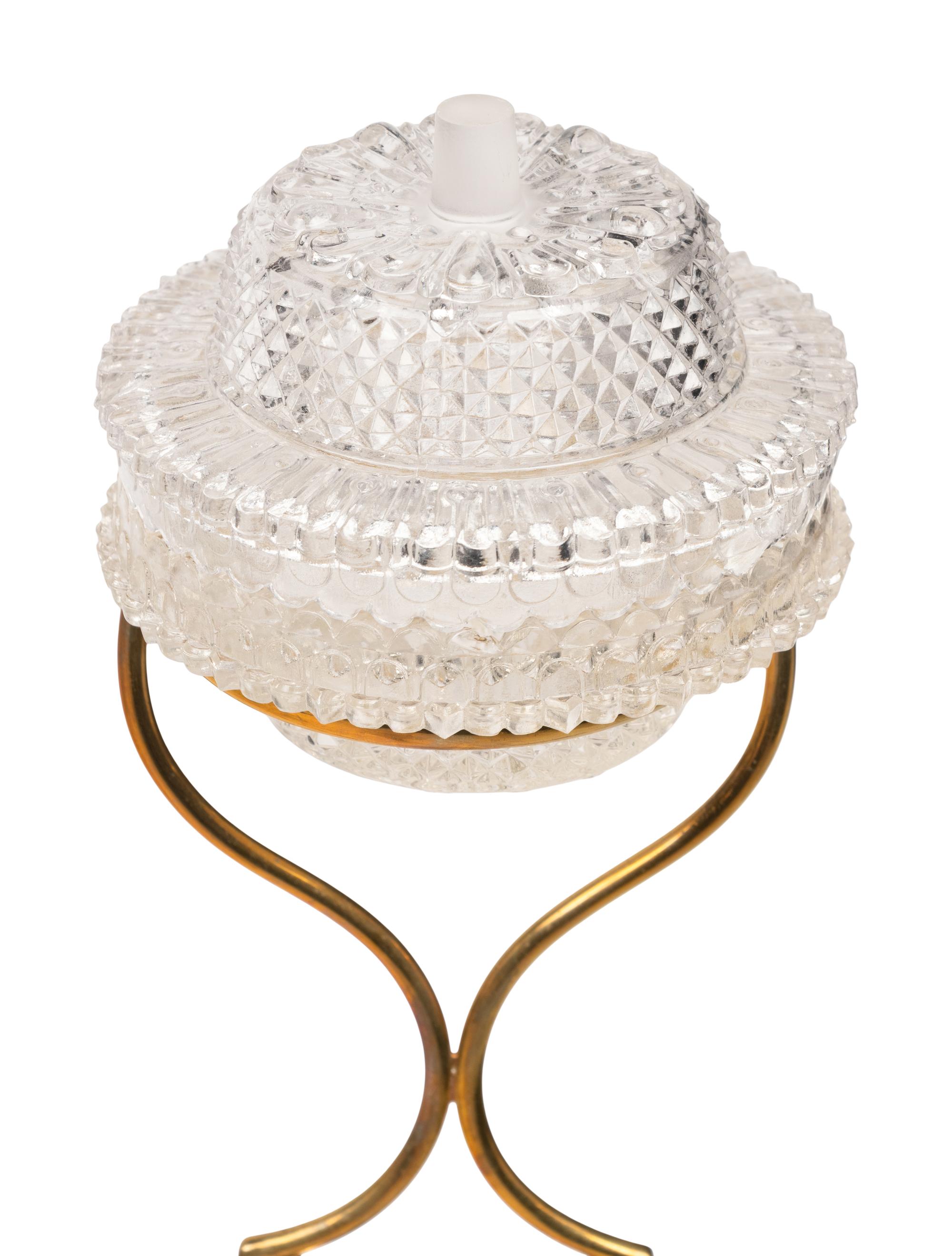 Five Edwardian Cut-Glass "Cricklite" Candelabra
