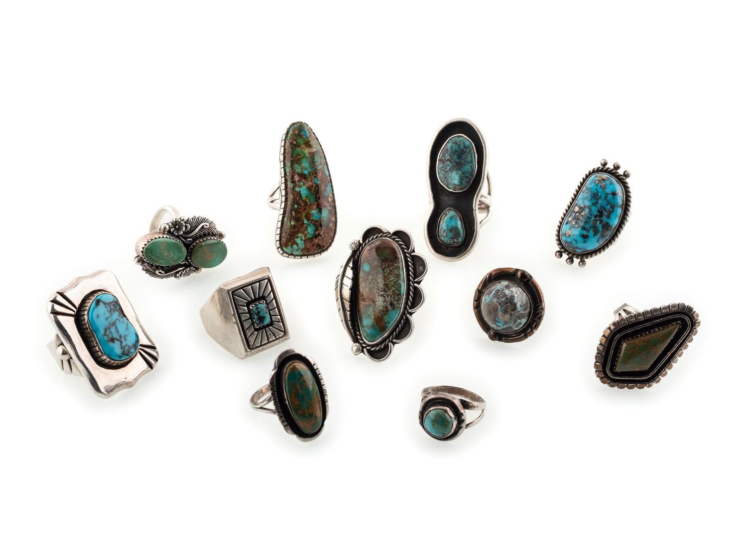 Navajo Silver and Turquoise Rings