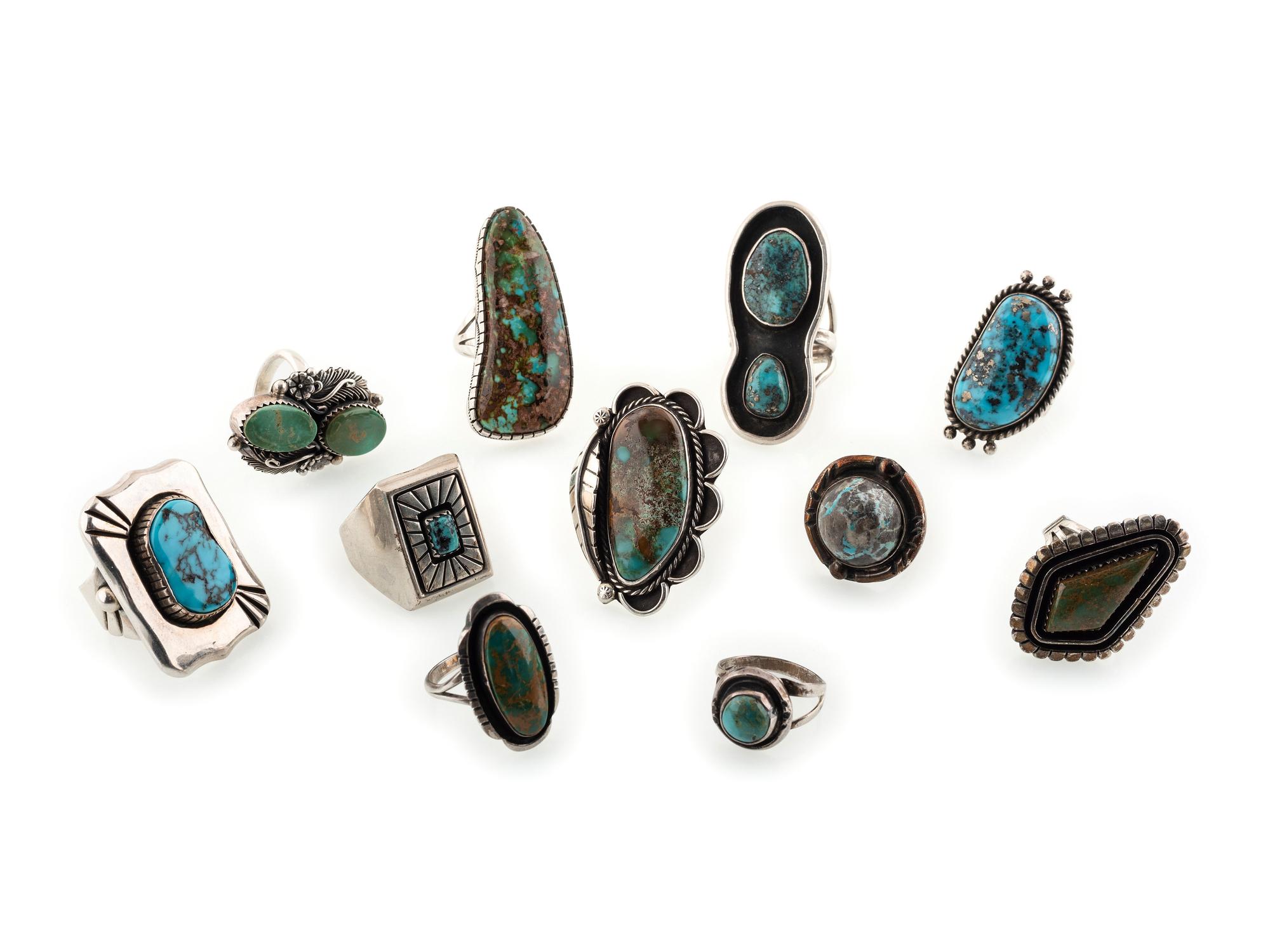 Navajo Silver and Turquoise Rings