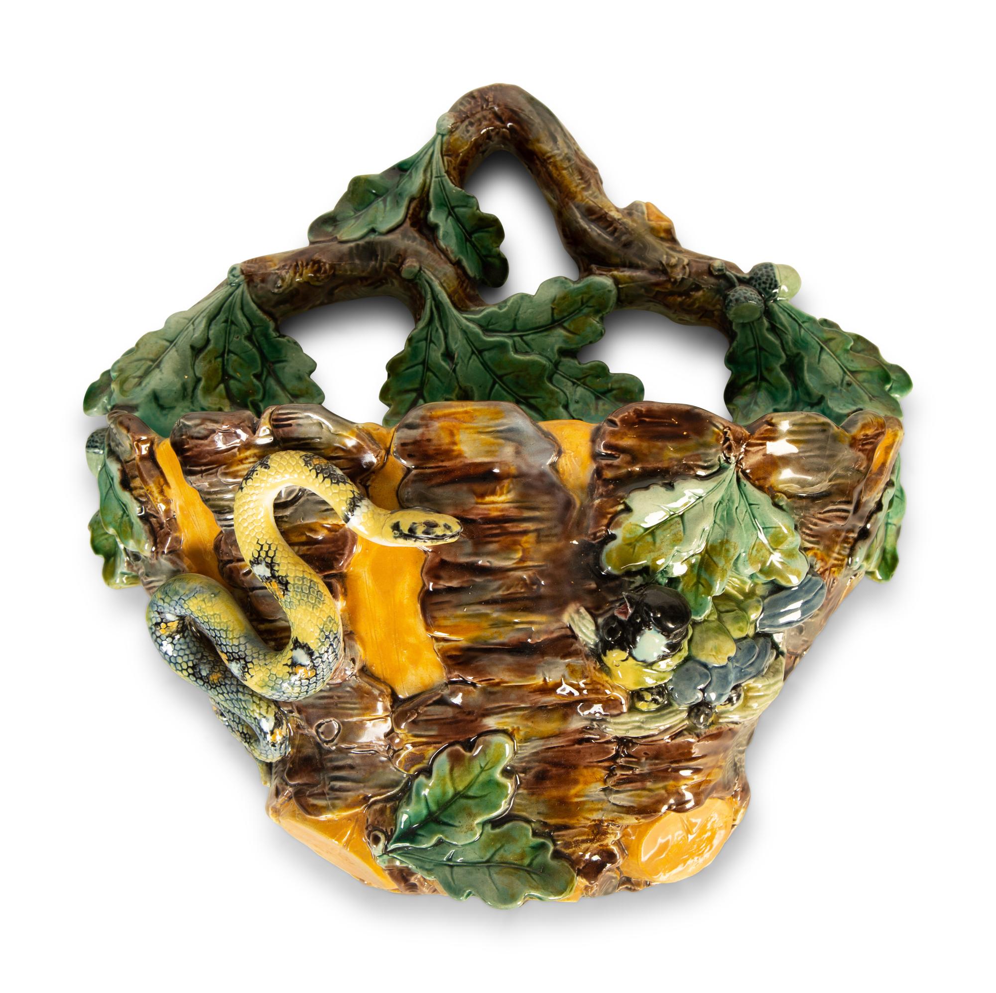 A Group of Five Majolica Wall Pieces — 19th/20th Century