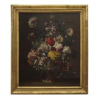 Circle of Karel van Vogelaer (Dutch, 1653-1695) — A Pair of Floral Still Lifes