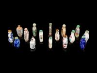 Seventeen Chinese Snuff Bottles
