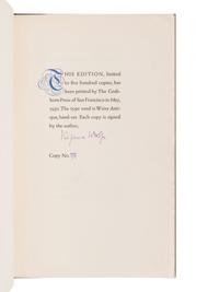[WESTGATE PRESS]. WOOLF, Virginia (1882-1941). Street Haunting . San Francisco: Westgate Press, 1930.