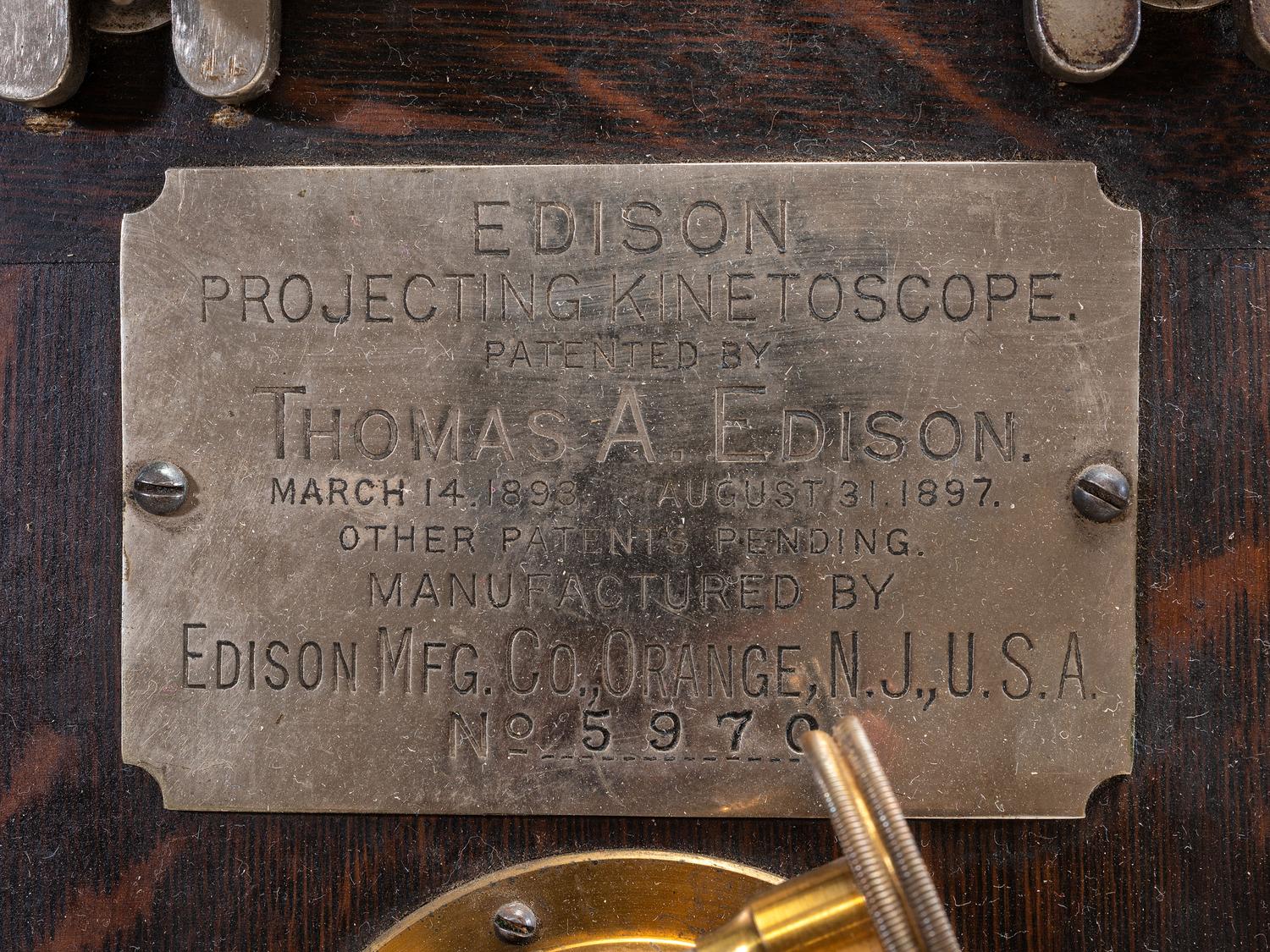 An Edison Projecting Kinetoscope, No. 5970