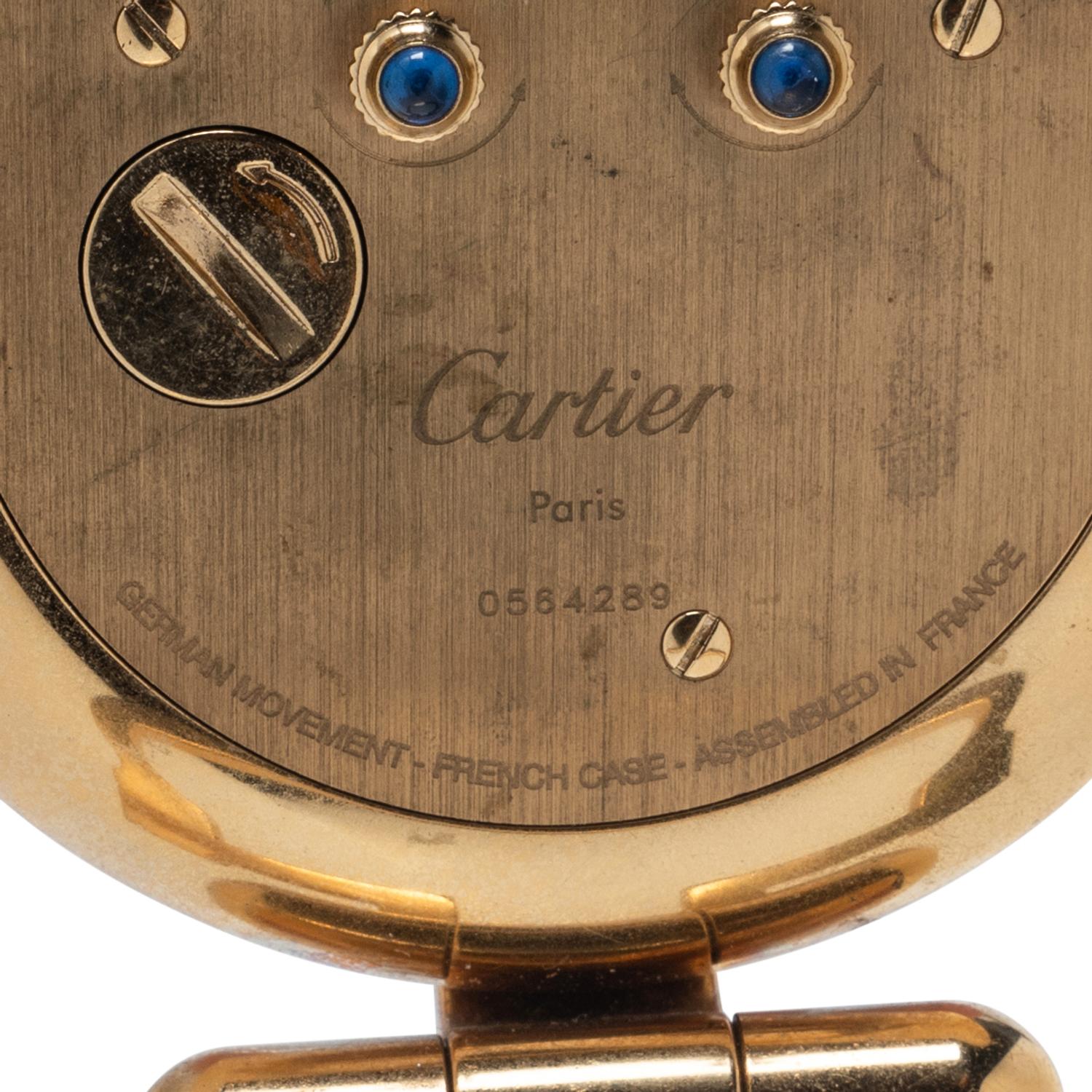 CARTIER, TRAVEL ALARM CLOCK
