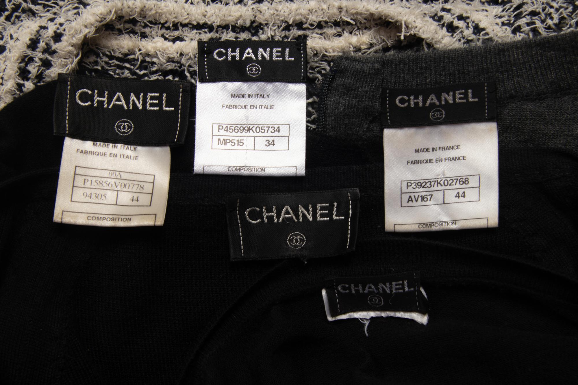 Five Chanel Sweaters