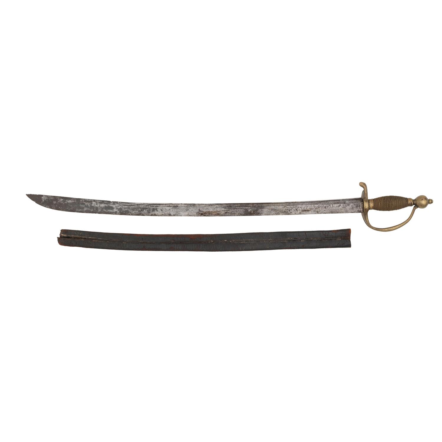 English Infantry Hanger by Harvey, Dated 1745