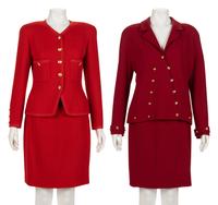 Two Chanel Two-Piece Skirt Suits, Late 1980s