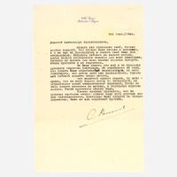 [Autographs & Manuscripts] Rachmaninoff, Sergei Typed Letter, signed