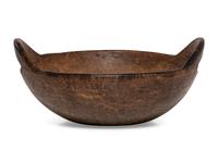 A Fine Turned and Carved Bird's Eye Burl Maple Bowl
