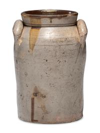 A J. Bennage and J. A. Sutherland One-Gallon Lidded Stoneware Jar