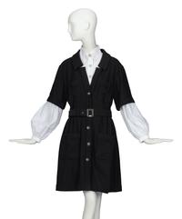 CHANEL, SHIRT & TWEED DRESS ENSEMBLE