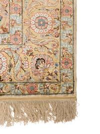 A Turkish Silk Prayer Rug