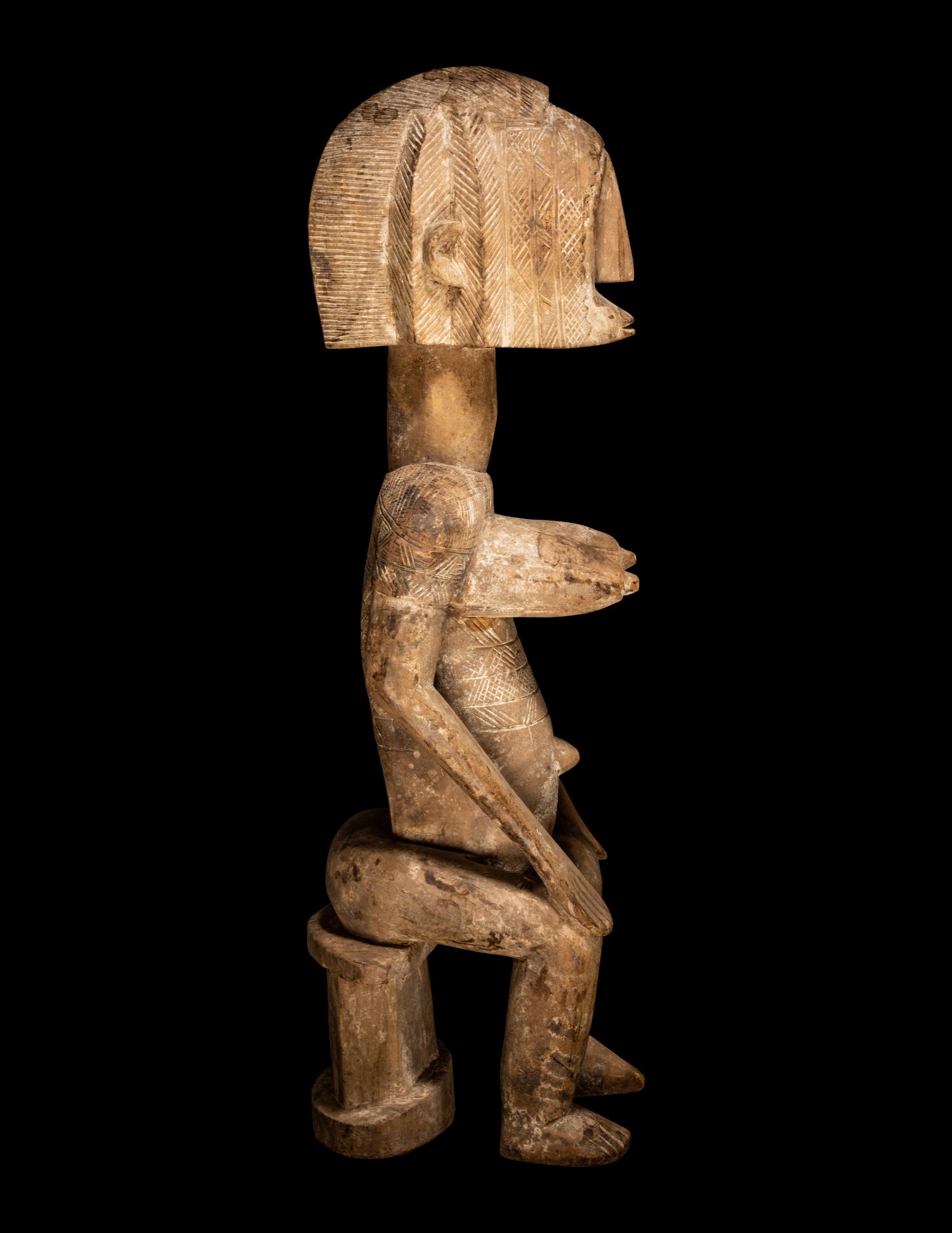 A Bamana Wood Female Figure