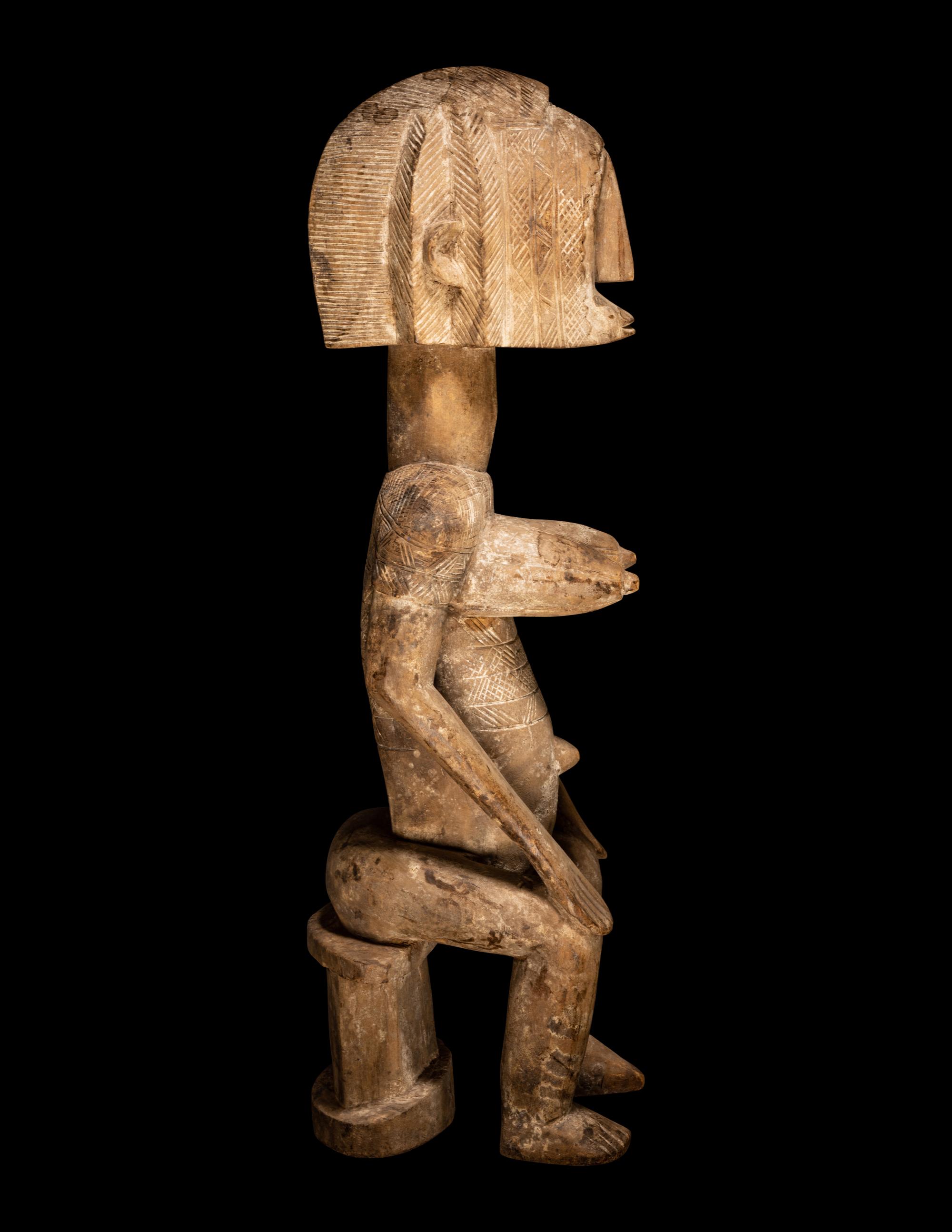 A Bamana Wood Female Figure