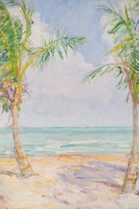 Under the Palms, A Tropical Beach Scene
