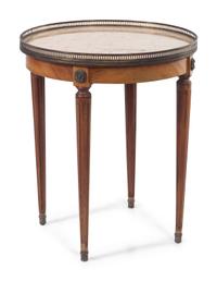 A Louis XVI Style Mahogany Gueridon