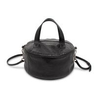 BALENCIAGA, AGED LEATHER CIRCLE BAG