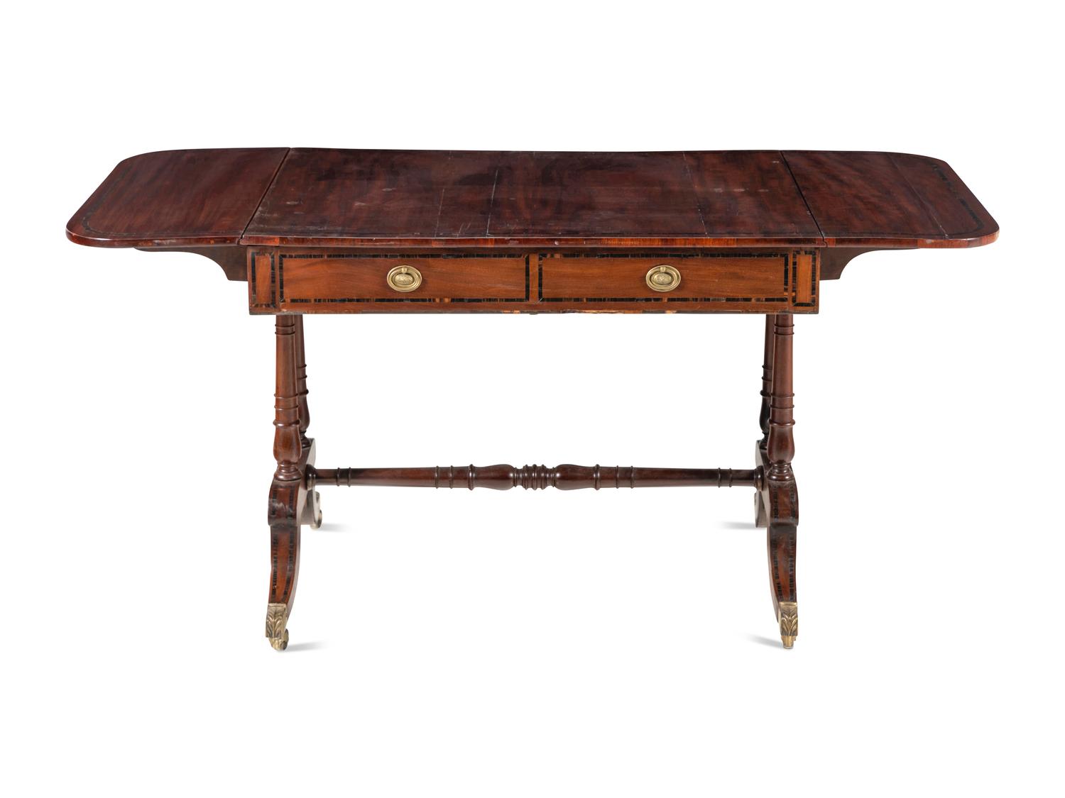 A Regency Style Mahogany Sofa Table