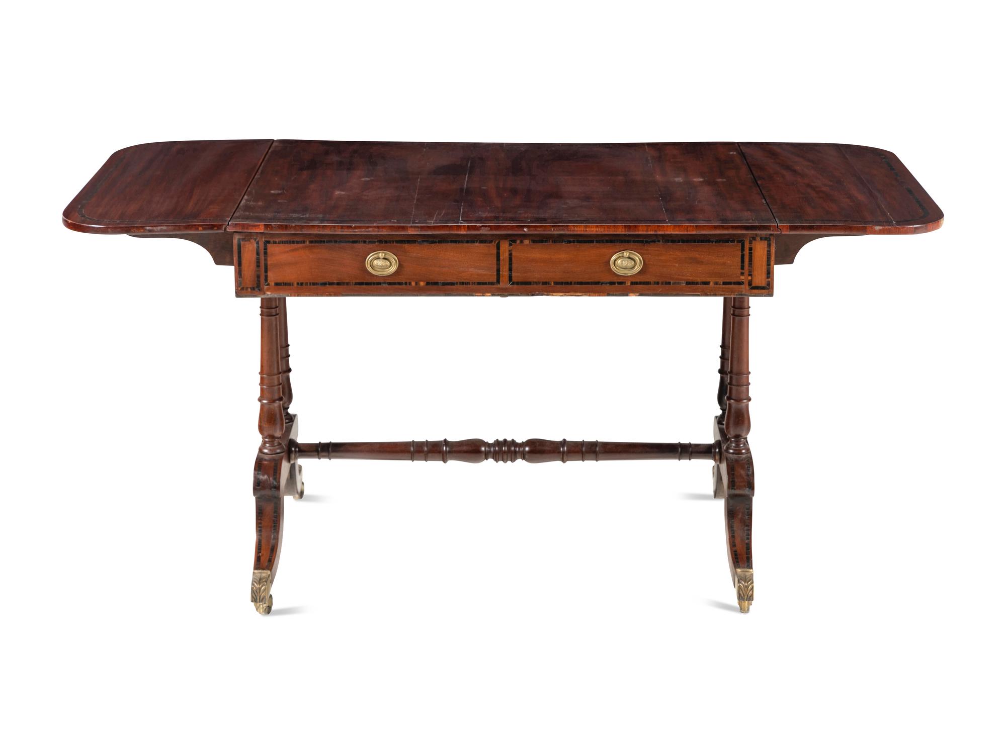 A Regency Style Mahogany Sofa Table