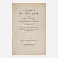 [Travel & Exploration] Delgardette, C(laude).M(athieu). Les ruines de Paestum ou Posidonia, ancienne ville de la grande Grece, a vingt-deux lieues de Naples, dans le golfe de Salerne: levees, mesurees et dessinees sur les lieux, en L'an II