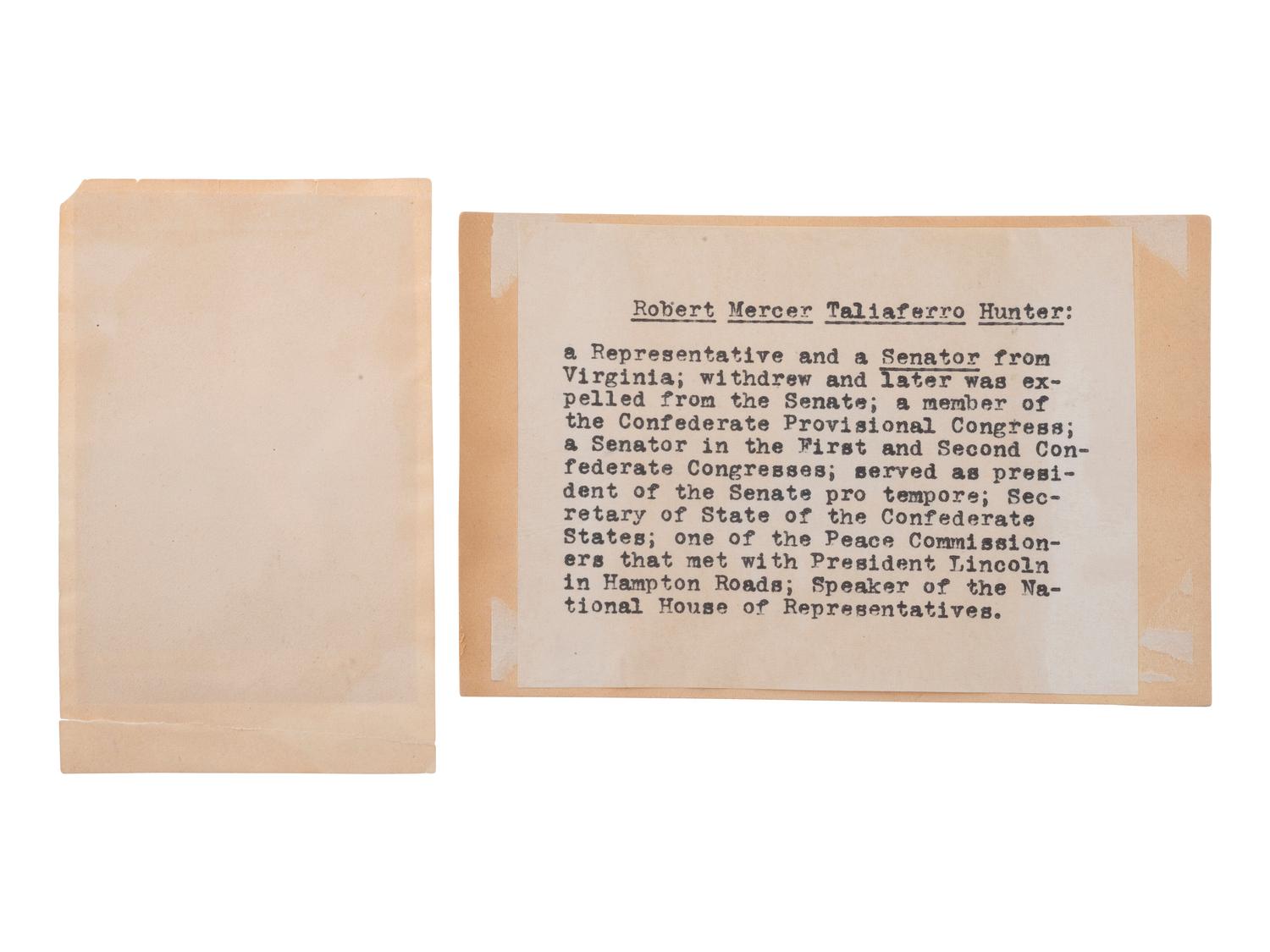 [CIVIL WAR]. A group of 11 signatures of Confederate cabinet members, incl. Jefferson Davis, Judah P. Benjamin, J.C. Breckinridge, and others.
