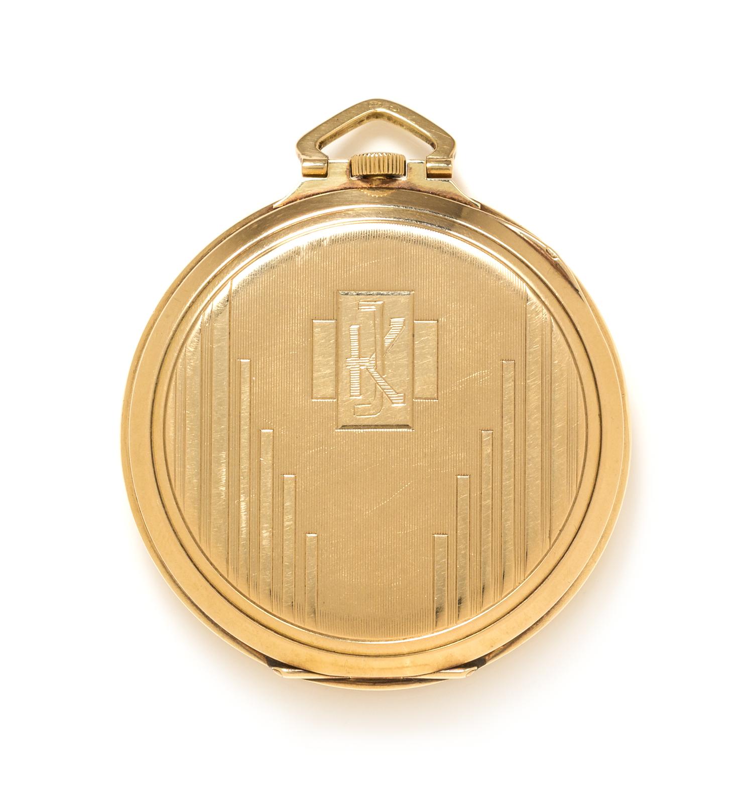 A 14 Karat Yellow Gold Open Face Pocket Watch, Zenith, 39.70 dwts.