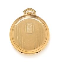 A 14 Karat Yellow Gold Open Face Pocket Watch, Zenith, 39.70 dwts.