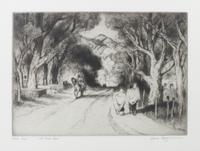 Gene Kloss, (American, 1903-1996), Old Pueblo Road