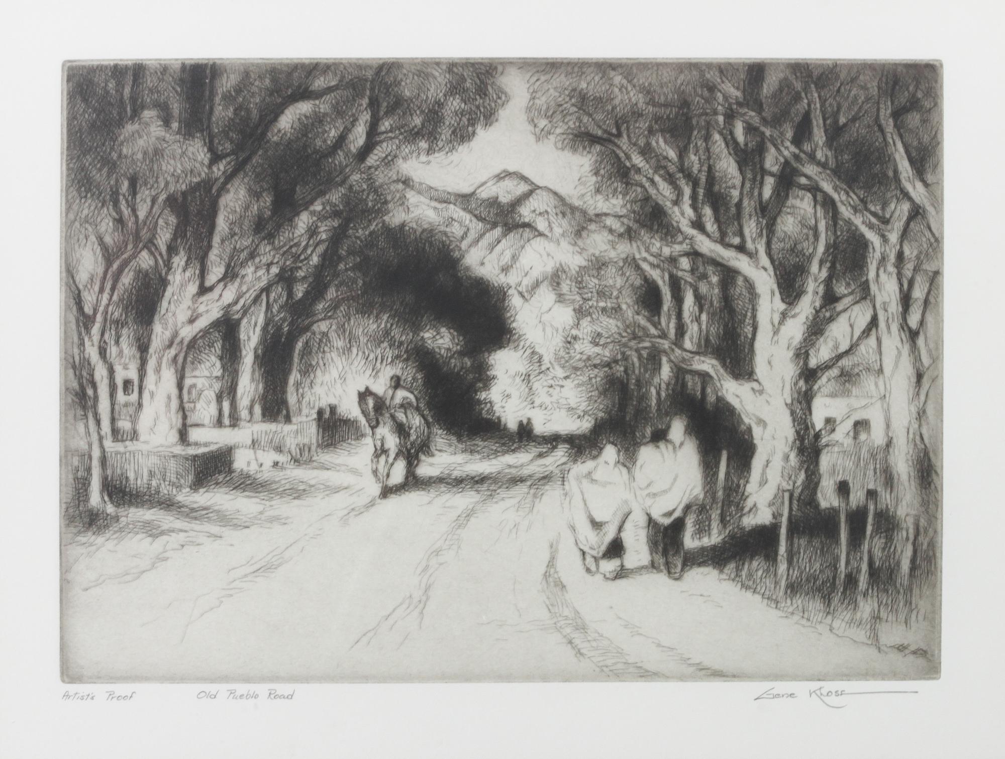 Gene Kloss, (American, 1903-1996), Old Pueblo Road