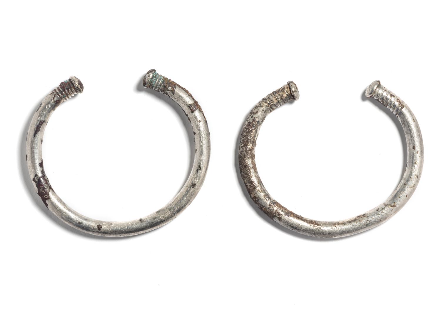 A Pair of East Greek Electrum Bracelets