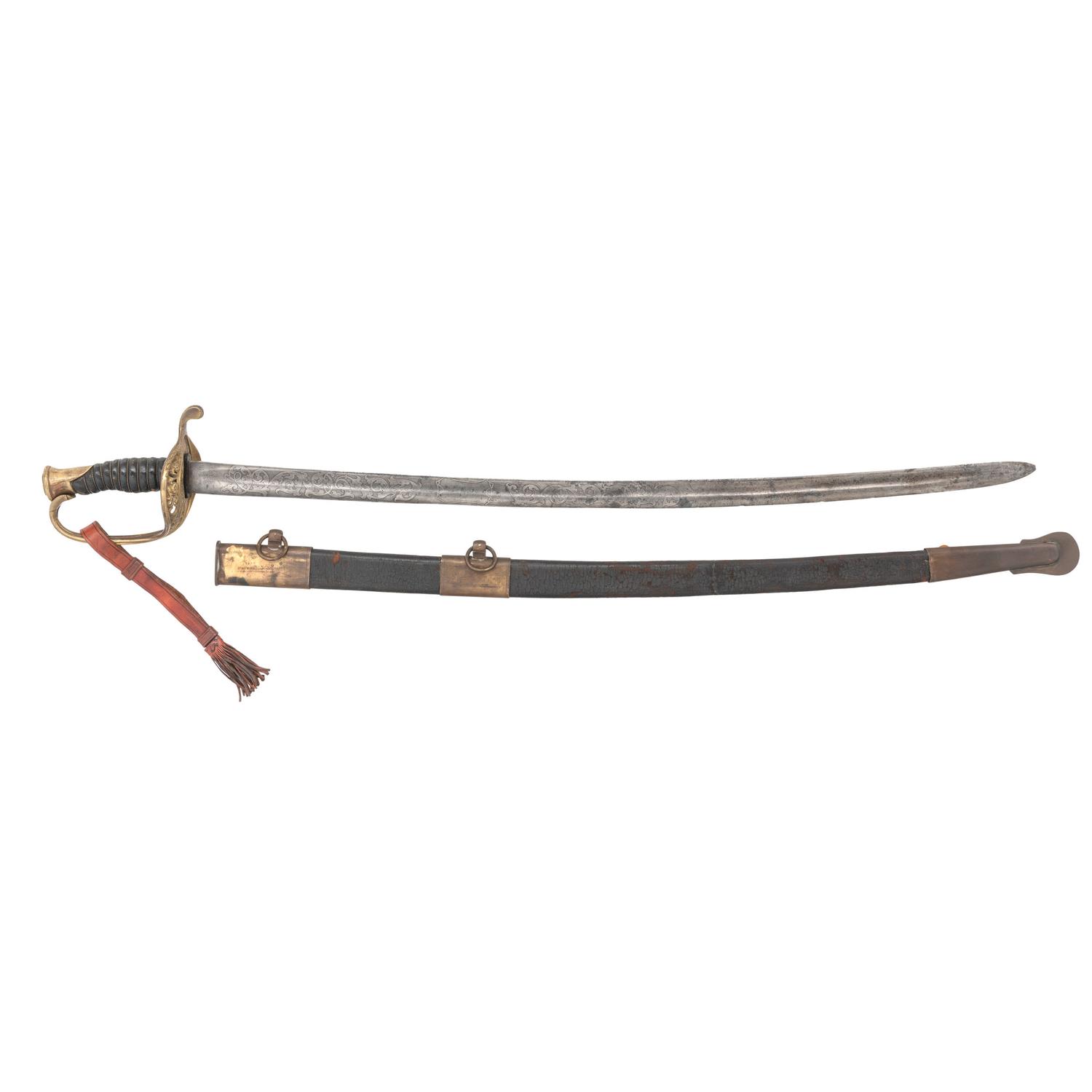 Etched Blade Leech & Rigdon Staff Officer's Sword