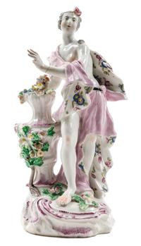 An English Porcelain Figure Height 9 5/8 inches. — 18TH CENTURY
