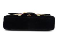 Gucci 110th Anniversary GG Marmont Small Dragon Velvet Shoulder Bag, 2017