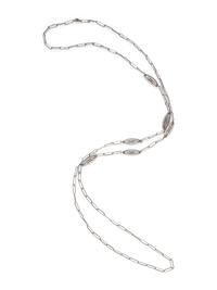 KALO, STERLING SILVER LONG CHAIN NECKLACE