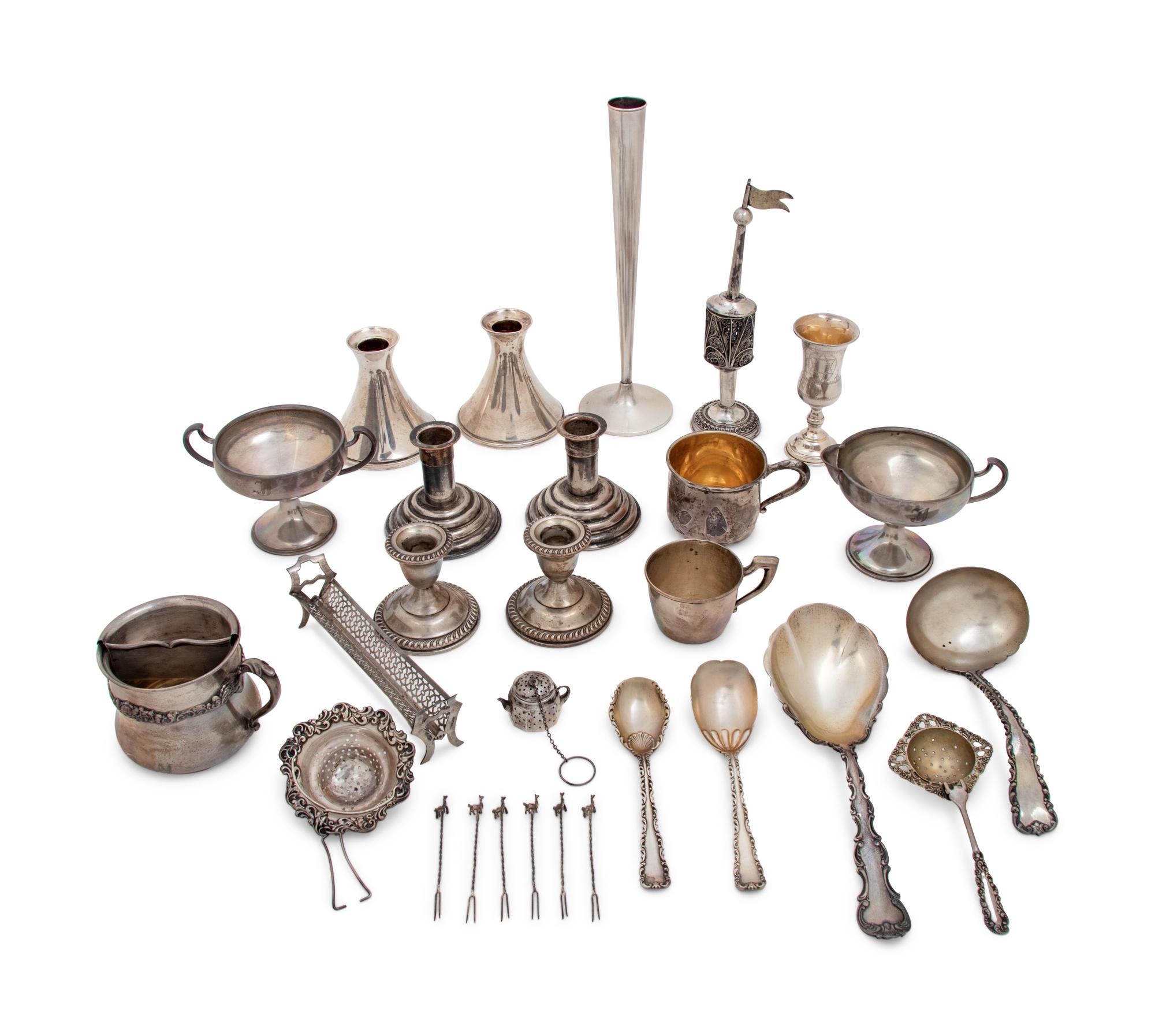 A Collection of Silver and Silver-Plate Table Articles