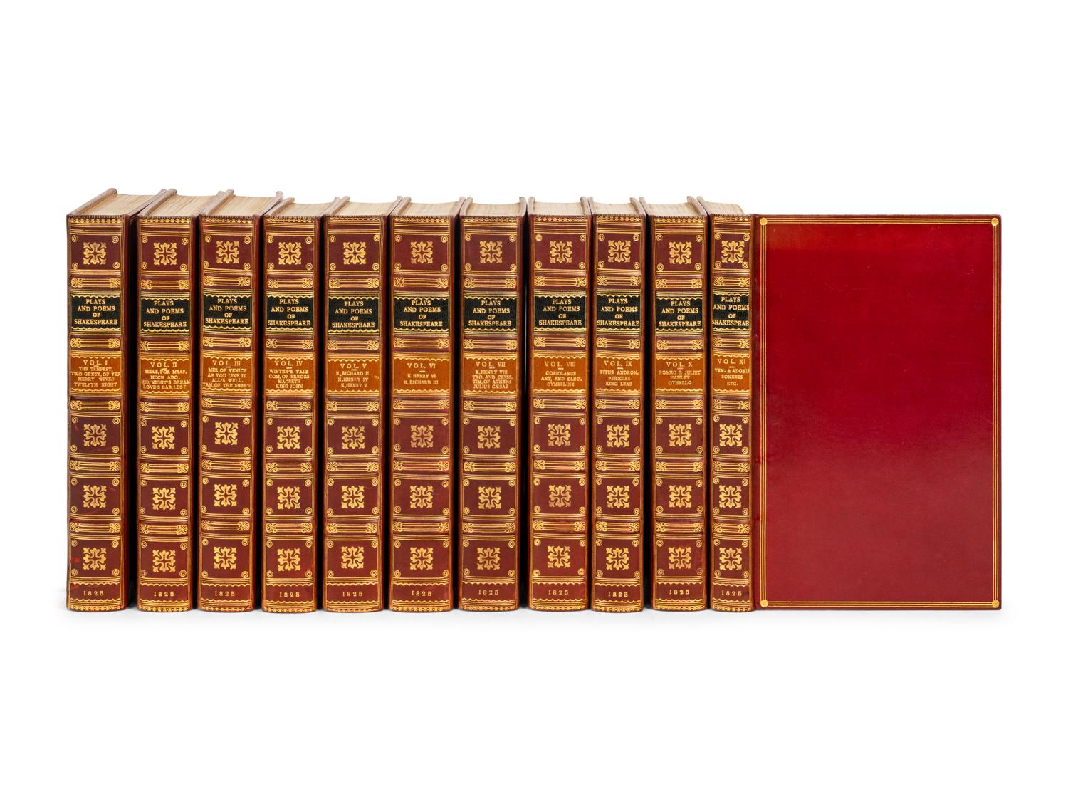 SHAKESPEARE, William. The Plays and Poems of William Shakespeare . London: William Pickering and others, 1825.