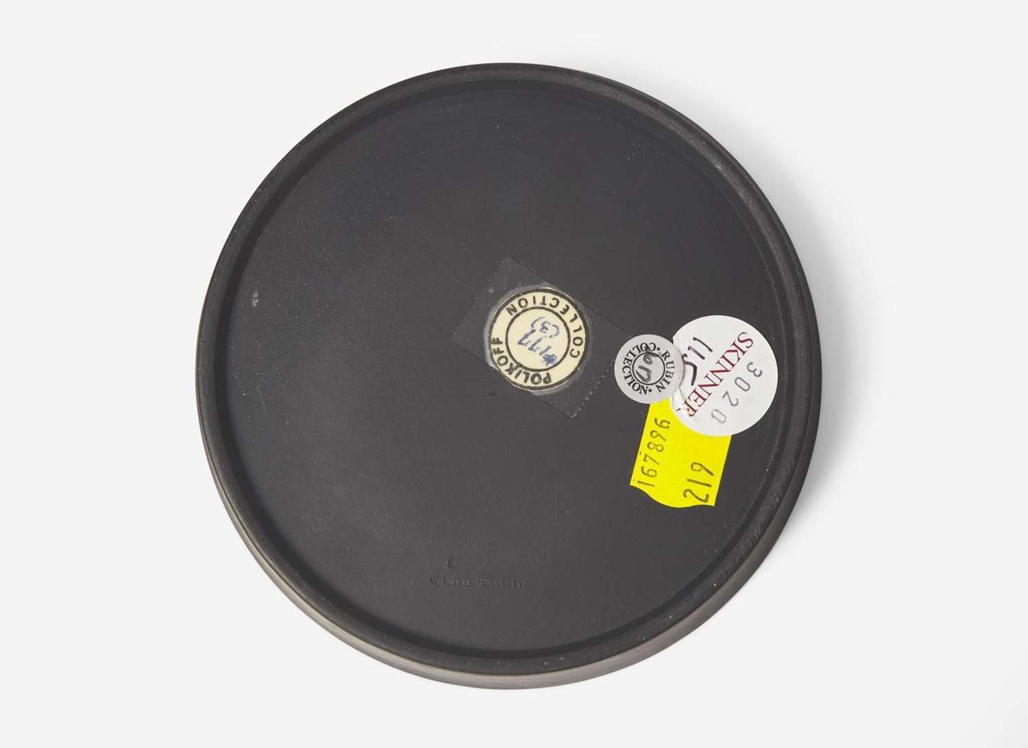 A Wedgwood Black Basalt Crocus Pot Tray and Cover, UK, circa 1810-20