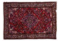 An Isfahan Wool Rug, 7 feet 3 inches x 4 feet 10 inches.