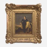 Continental / American School 19th century A Portrait of the Actor Charles Kean (1811-1868) as Hamlet