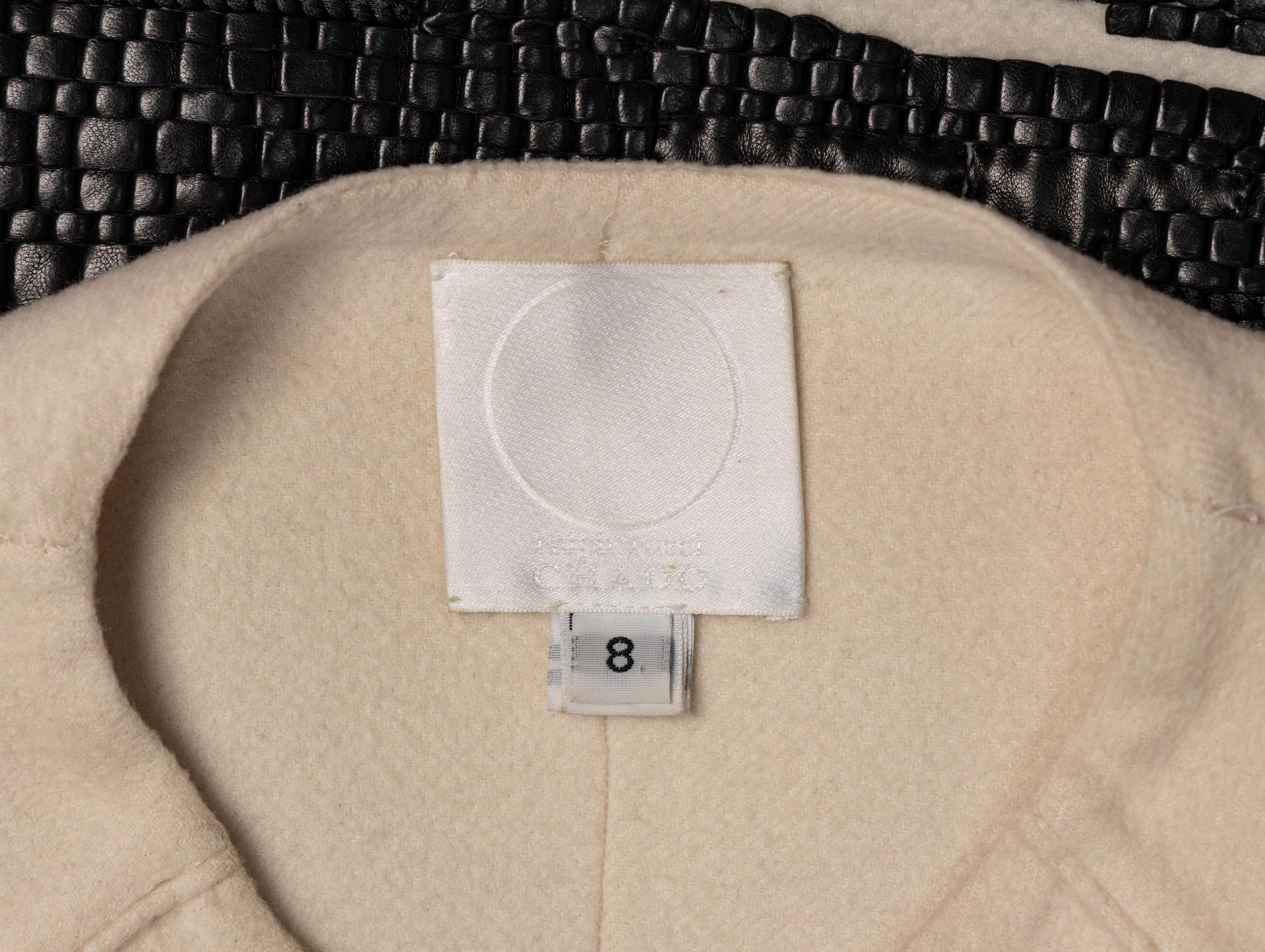 Ralph Rucci, Leather-Embellished Cashmere Jacket