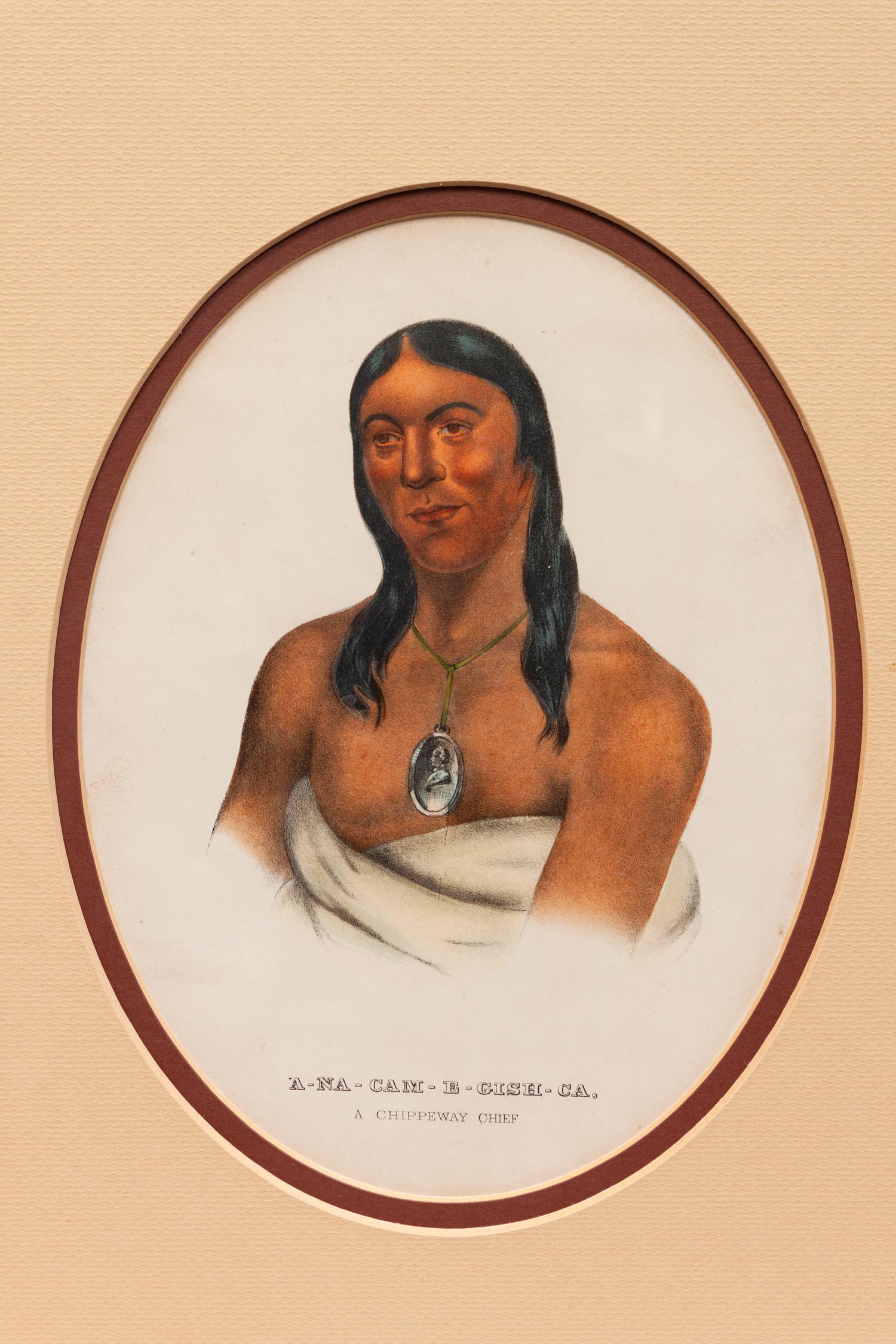 Nine Portraits, from Indian Tribes of North America , 1836-1838