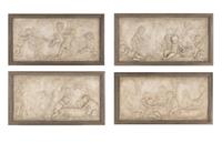 A Set of Four Dennis and Leen Trevi Panels