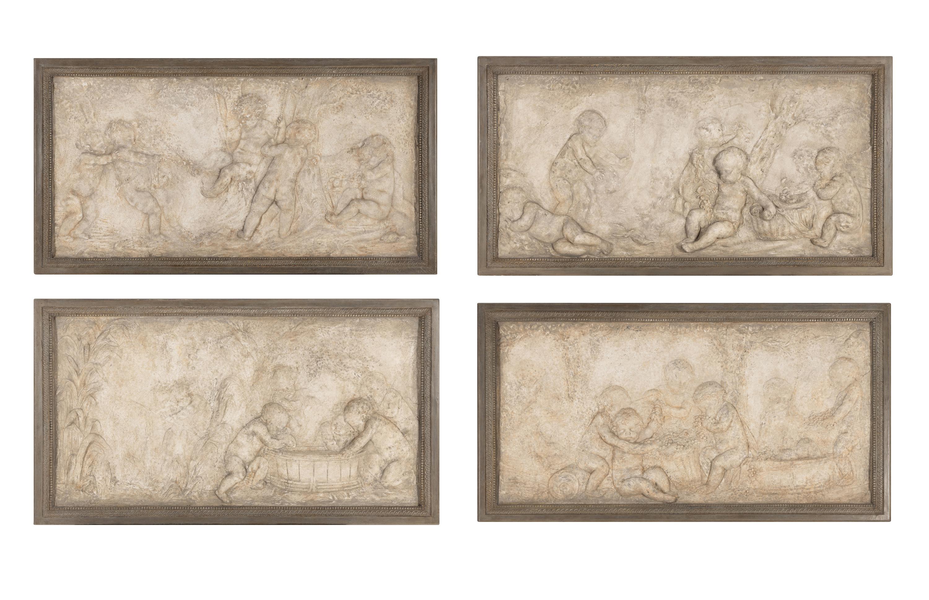 A Set of Four Dennis and Leen Trevi Panels