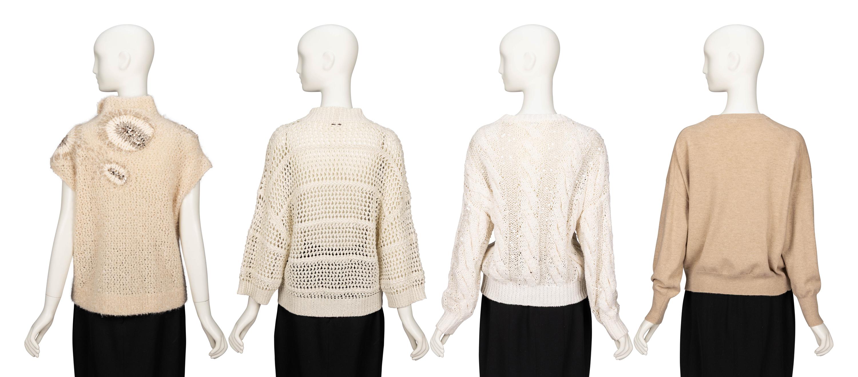 Brunello Cucinelli, Four Knit Tops